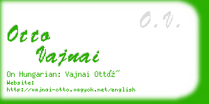 otto vajnai business card